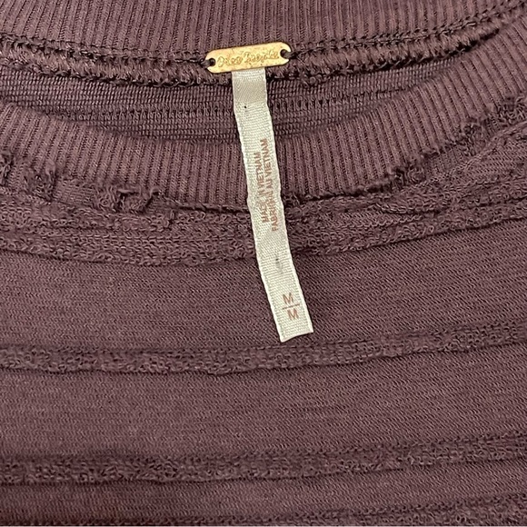 Free People Take A Spin Babydoll Tunic Dress Black Honey Size Medium - Picture 9 of 11